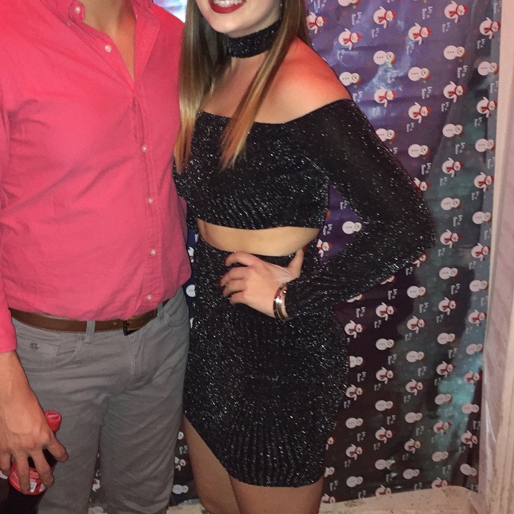 Sparkly Black Express Dress